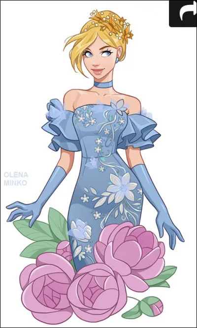 Quelle est cette princesse habillée d'une robe bleue ?