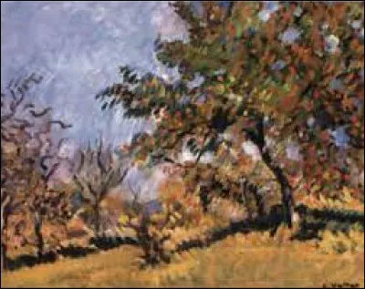 Qui a peint "Les pommiers" ?