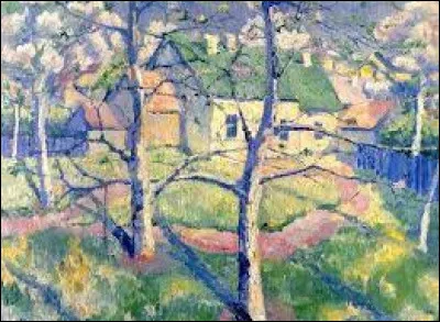 Qui a peint "Pommiers en fleurs" ?