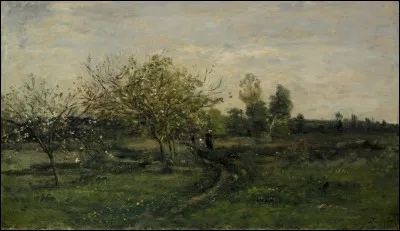 Qui a peint "Pommiers en fleurs" ?