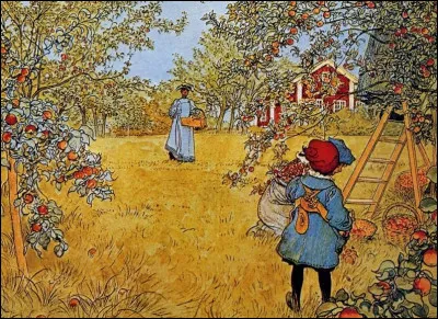 Qui a peint "Verger de pommiers" ?