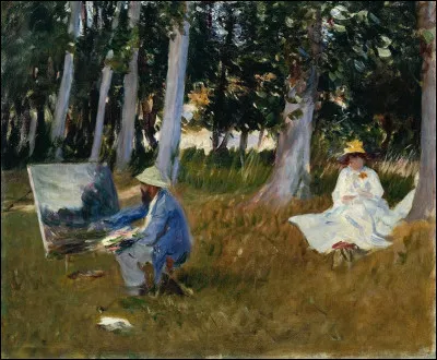 "Claude Monet peignant" est l'uvre de quel peintre américain ?