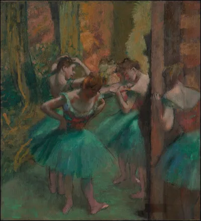 Qui a peint "Danseuses en rose et vert" ?