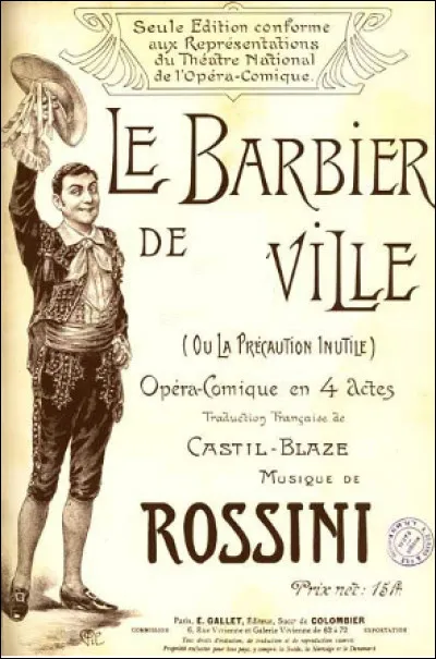 Quel est cet opéra de Gioachino Rossini, oeuvre créée en 1843 ?