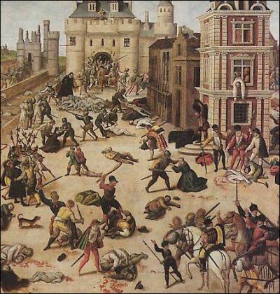 Quel est le nom qui rappelle le massacre des protestants au XVIe sicle ?