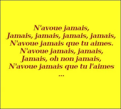 À vrai dire, même en le répétant 11 fois, je ne sais pas si vous allez finir par l'entendre !