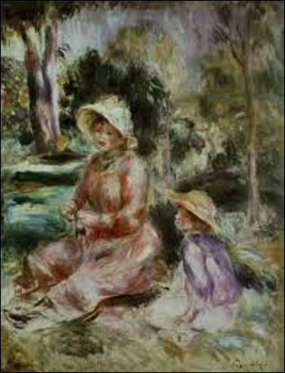 De ces trois peintres impressionnistes, lequel représenta son épouse avec son fils Pierre, en 1890 ?