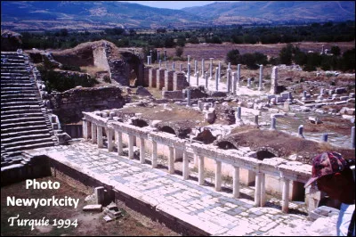 Quel est ce site de Turquie, les vestiges de la plus importante cité grecque d'Asie mineure, un des ports les plus actifs de la mer Égée ?