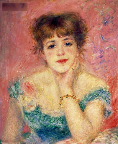 "Portrait de l'actrice Jeanne Samary" est une œuvre de quel peintre français du XIXe ?