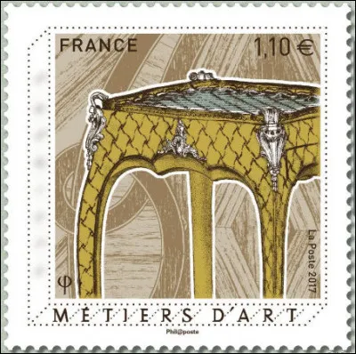 Quel est le métier d'art mis à l'honneur par ce timbre ?
