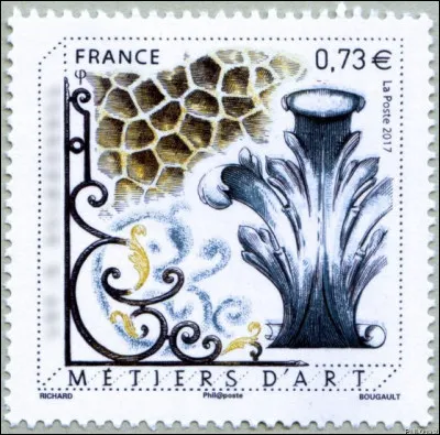 Quel est le métier d'art mis à l'honneur par ce timbre ?