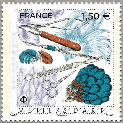 Quel est le métier d'art mis à l'honneur par ce timbre ?