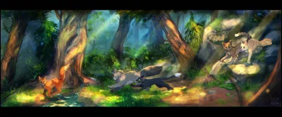 Finalement, tu décides de suivre Nuage de Blizzard. Alors que vous vous enfoncez dans les profondeurs de l'île, vous apercevez un jeune lapin. Aussitôt, ton ami propose que vous l'attrapiez, et c'est vrai que tu meurs de faim. Mais vous vous trouvez en terrain neutre, et la chasse y est interdite. Quelle décision prends-tu ?