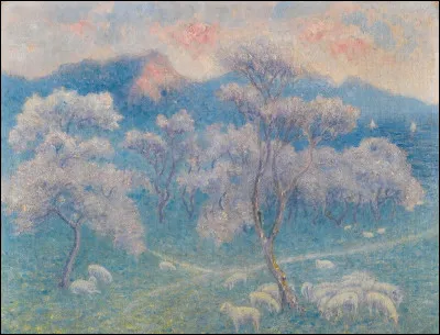 Qui a peint "Moutons aux amandiers" ?