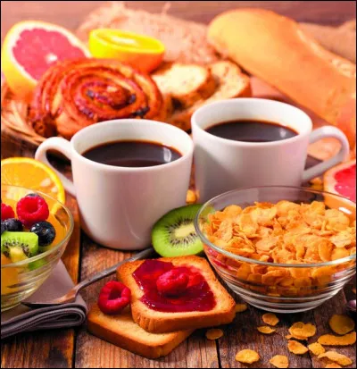 Que bois-tu pour ton petit déjeuner ?