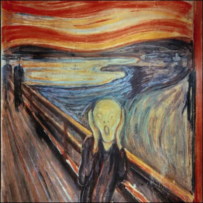 Ce personnage exprime de la peur, de l'étonnement, etc. Mais qui est l'auteur et quel est le titre ?