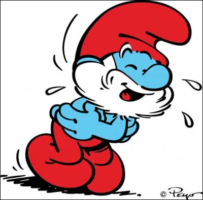 Pas de chance le grand Schtroumpf est tombé en sortant de chez lui ! Que lui est-il arrivé ?