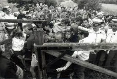 En quelle année a eu lieu l'ouverture du rideau de fer entre l'Autriche et la Hongrie ?