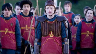 Comment se fait-il que Ron parvienne à arrêter tous les tirs qu'on lui fait lors de son "examen" d'entrée dans l'équipe de Quidditch de Gryffondor ?