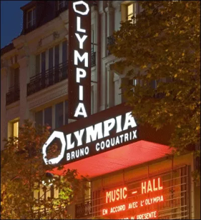 Dans quel arrondissement irez-vous pour assister à un concert à l'Olympia ?