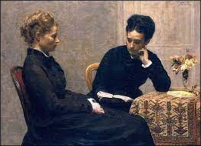 Peinture : Quel réaliste a exécuté en 1877 cette toile intitulée ''La Lecture'' ?