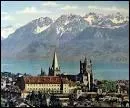 Ville de Suisse sur le lac Lman, sige du CIO, je suis...