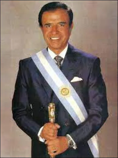 En quelle année l'ancien président argentin Carlos Menem est-il décédé ?