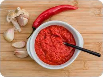 Comment appelle-t-on cette pur&eacute;e de piments rouges originaire de Tunisie ?