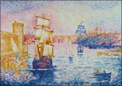 Vers 1909, quel pointilliste a peint ce tableau intitulé ''Le Port de Marseille'' ?