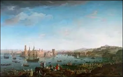 Quel peintre de marines a réalisé cette toile, en 1754, intitulée ''L'Entrée du port de Marseille'' ?