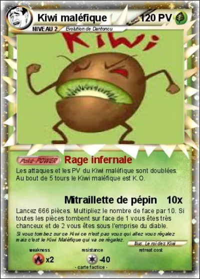 Je suis un kiwi, je suis....