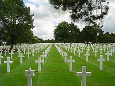 En Normandie, dans quelles villes y a-t-il un cimetière américain ?