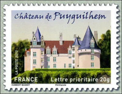 Un chastel de Dordogne qui se prend pour un de ceux de la Loire ! Acquis par le seigneur de Puilguilhem, grand pote du roi François 1er parce qu'il avait ... (Retrouvez son patronyme !)