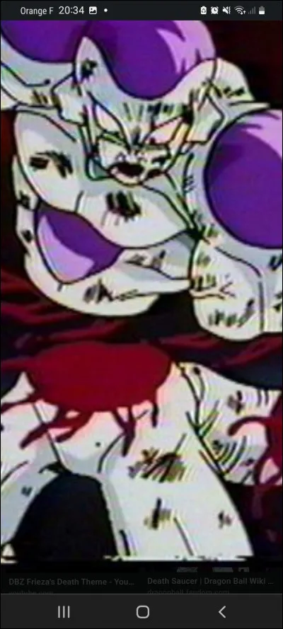 Qui a lanc&eacute; l'attaque qui a tranch&eacute; Freezer ?