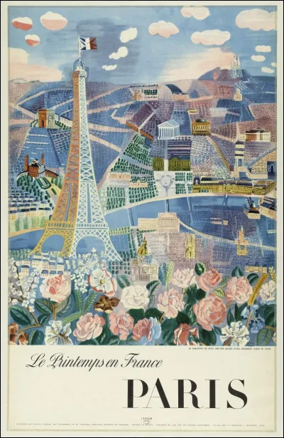 De qui est cette affiche sur le printemps en France ?