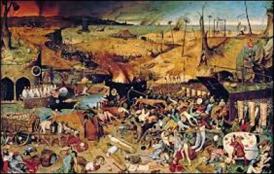 En quelle année l'épidémie de peste noire a-t-elle atteint la France ?