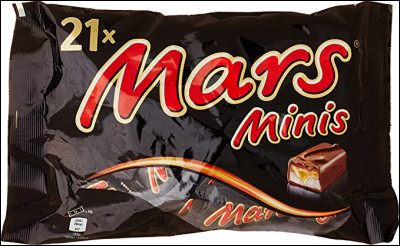 Quel est le prix d'un paquet de Mars Mini ?