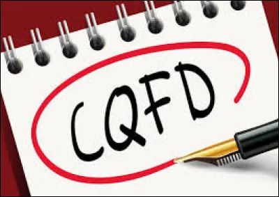 Que signifie l'abréviation "CQFD" ?