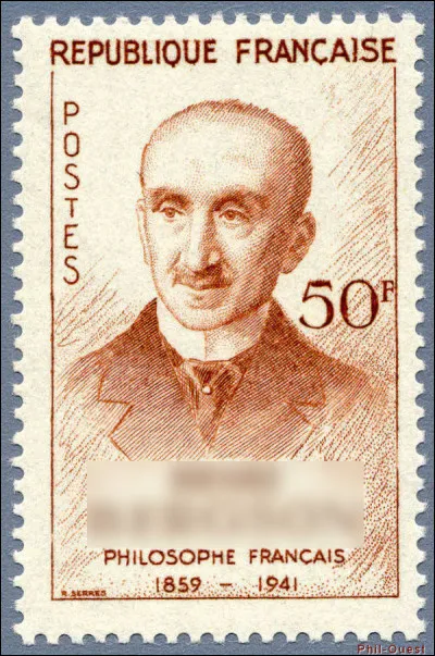 Philosophe et prix Nobel de littérature en 1927.