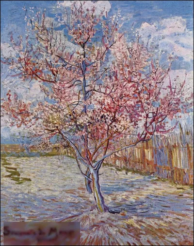 "Pêcher en fleurs, souvenir de mauve" est l'uvre de quel peintre ?