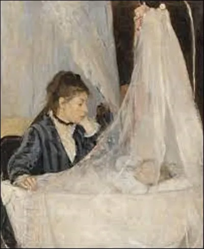 Quel membre de la famille Manet a dépeint cette scène intitulée ''Le Berceau'', en 1872 ?