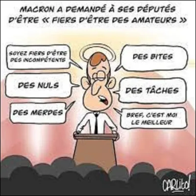 19 juin : 
Après avoir été réélu aisément président de la République française le 24 avril dernier avec 58,55 %, Emmanuel Macron et ses alliés, sous la bannière ''Ensemble'', se voit prendre une douche froide au second tour des élections législatives, n'obtenant qu'une majorité relative avec 250 sièges obtenus. Combien a-t-il perdu de députés comparé aux élections législatives de 2017 ?