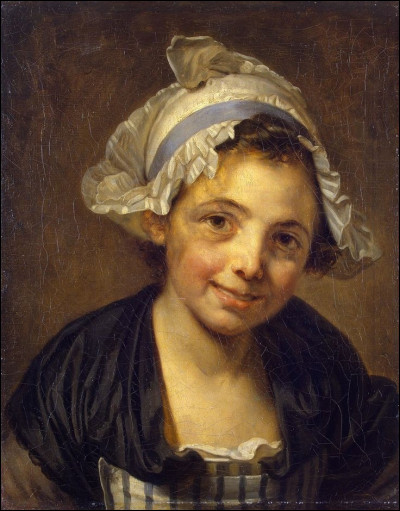 Quel peintre français du XVIIIe a réalisé "Portrait d'une paysanne" ?