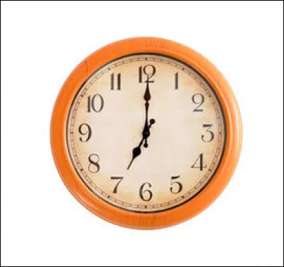 Quelle heure est-il sur cette horloge ?