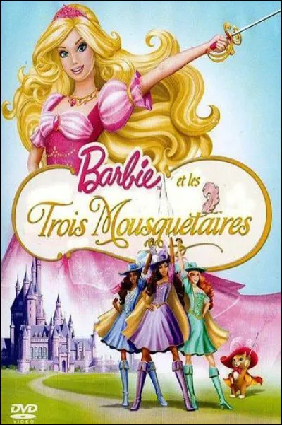 Dans ''Barbie et les Trois Mousquetaires'' par qui Corinne et ses amies sont-elles entraînées ?