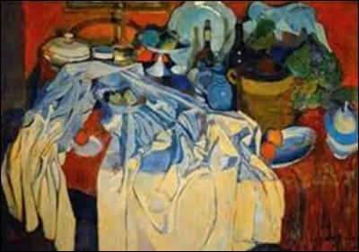 Tableau réalisé par un fauviste en 1904, ''Nature morte à la table'' est une huile sur toile de :