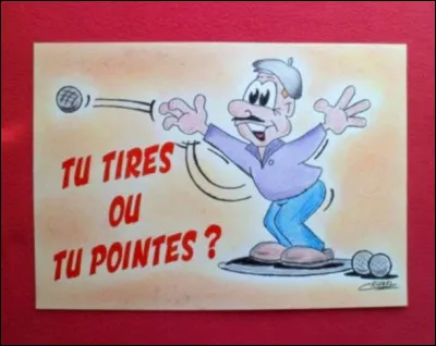 Pour gagner à la pétanque, il faut être la première équipe à marquer...