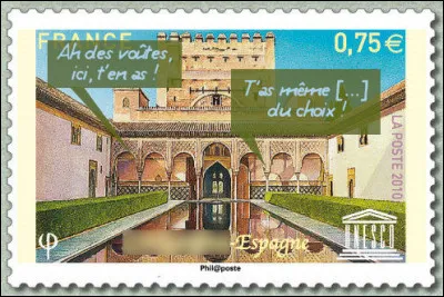 Nous sommes à Grenade, dans ce palais qui se nomme ... (Complétez en vous aidant du dialogue, au besoin !)