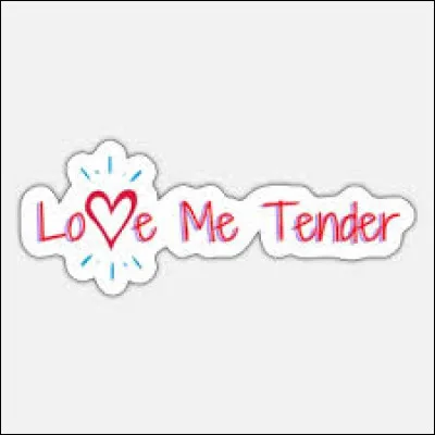 "Love Me Tender" est la chanson qui donne son titre anglais au film "Le Cavalier du crépuscule". Elle est interprétée par le rocker qui y tient le rôle principal et qui s'appelle...
