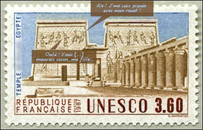 Retrouvons l'Égypte, dans une scène de la vie quotidienne, au temple ...